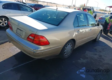 2001 Lexus Ls 430 из США, поврежденный, VIN JTHBN30F010049487